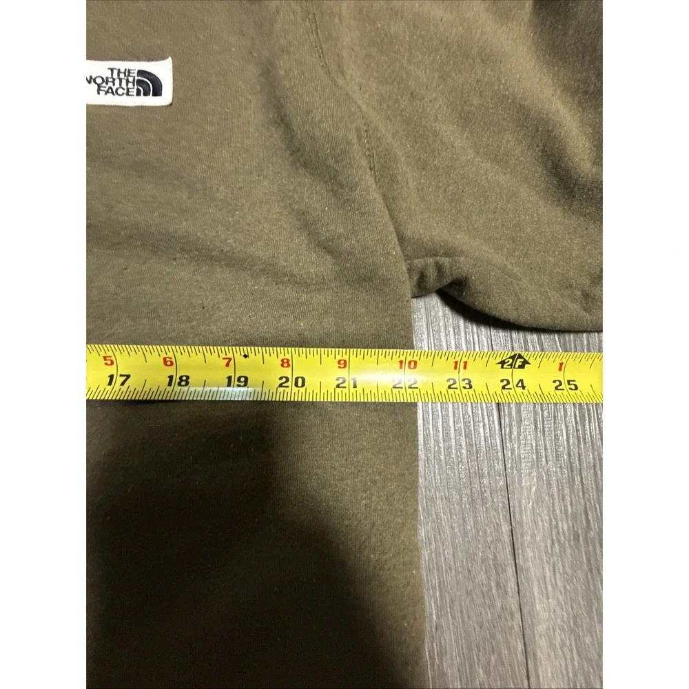 The North Face Sweatshirt Mens L Forest Green Heritage Patch Crewneck